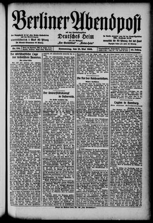 Berliner Abendpost vom 21.05.1908