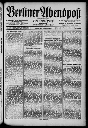 Berliner Abendpost vom 22.05.1908