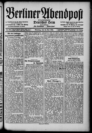 Berliner Abendpost vom 26.05.1908