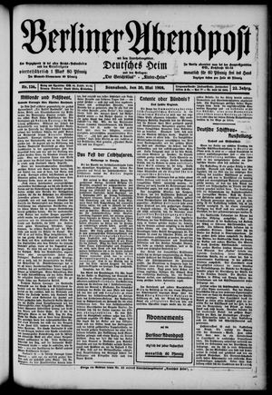 Berliner Abendpost vom 30.05.1908