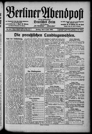 Berliner Abendpost vom 05.06.1908