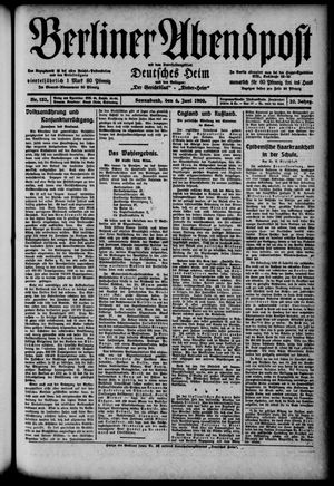Berliner Abendpost vom 06.06.1908