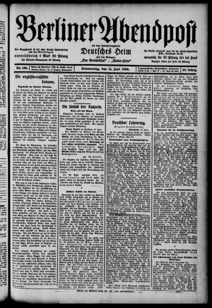 Berliner Abendpost vom 11.06.1908