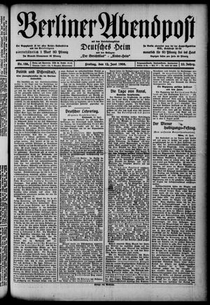 Berliner Abendpost vom 12.06.1908