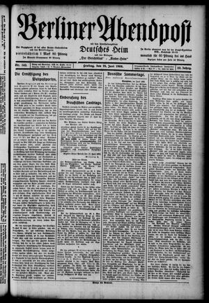 Berliner Abendpost vom 19.06.1908