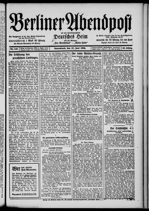 Berliner Abendpost vom 27.06.1908