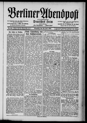 Berliner Abendpost vom 30.06.1908