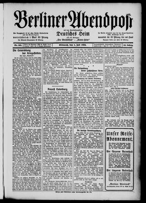 Berliner Abendpost vom 01.07.1908