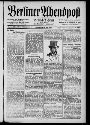 Berliner Abendpost vom 05.07.1908