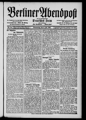 Berliner Abendpost vom 09.07.1908