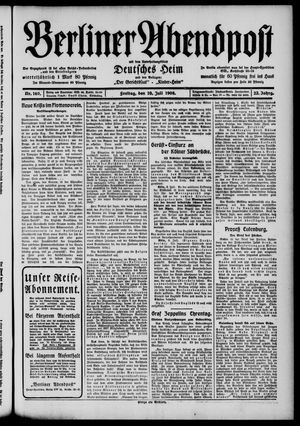Berliner Abendpost vom 10.07.1908
