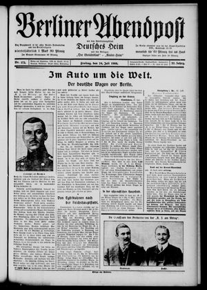 Berliner Abendpost vom 24.07.1908