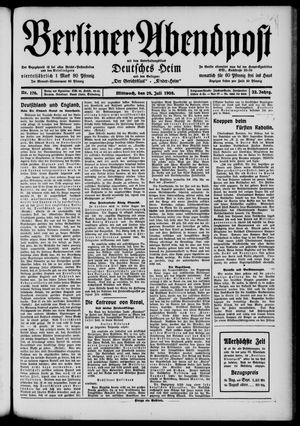 Berliner Abendpost vom 29.07.1908