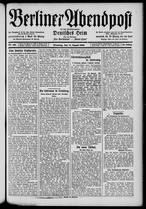 Berliner Abendpost vom 11.08.1908