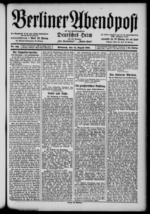 Berliner Abendpost vom 12.08.1908