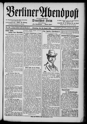 Berliner Abendpost vom 25.08.1908