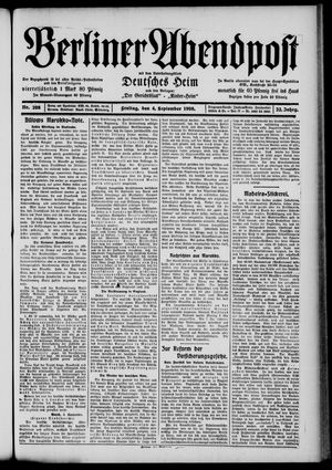 Berliner Abendpost vom 04.09.1908
