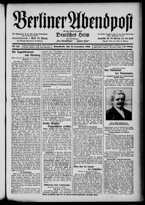 Berliner Abendpost on Sep 19, 1908