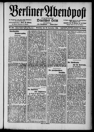 Berliner Abendpost vom 30.09.1908