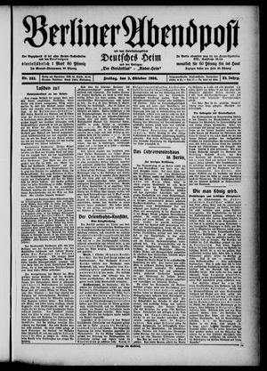 Berliner Abendpost vom 02.10.1908