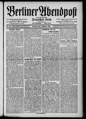 Berliner Abendpost vom 04.10.1908