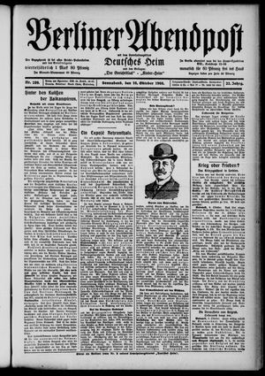 Berliner Abendpost vom 10.10.1908