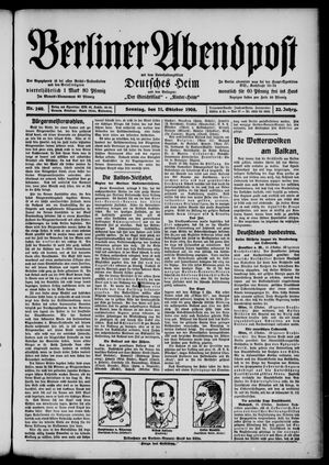 Berliner Abendpost vom 11.10.1908