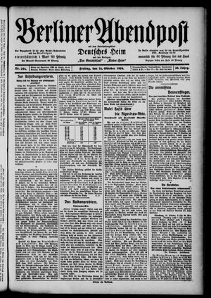 Berliner Abendpost vom 16.10.1908