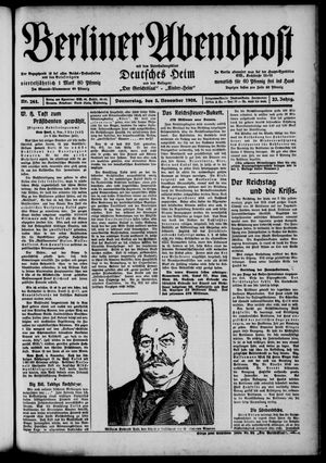 Berliner Abendpost vom 05.11.1908