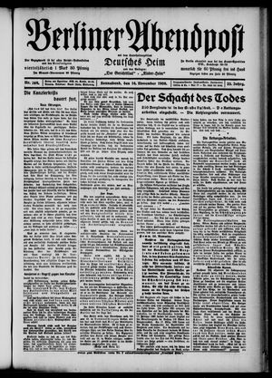 Berliner Abendpost vom 14.11.1908