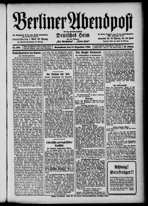 Berliner Abendpost on Dec 19, 1908