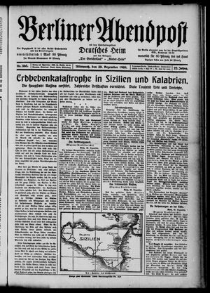 Berliner Abendpost vom 30.12.1908