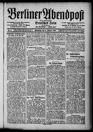 Berliner Abendpost vom 06.01.1909