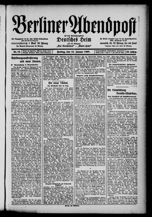 Berliner Abendpost vom 15.01.1909