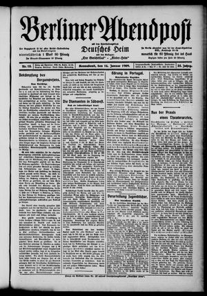 Berliner Abendpost vom 16.01.1909