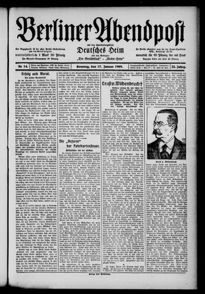 Berliner Abendpost on Jan 17, 1909