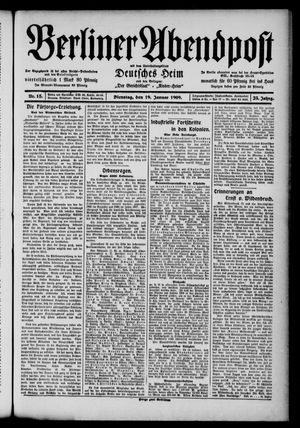 Berliner Abendpost vom 19.01.1909