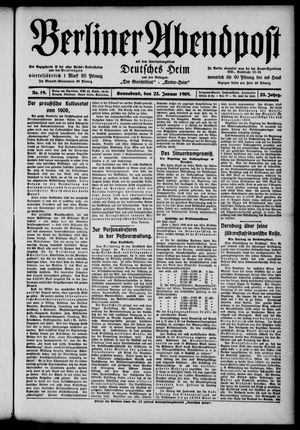 Berliner Abendpost vom 23.01.1909