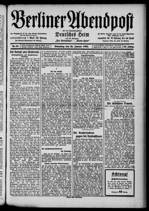 Berliner Abendpost vom 26.01.1909
