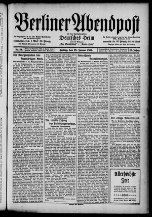 Berliner Abendpost vom 29.01.1909