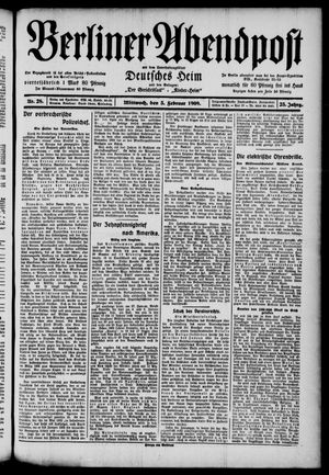 Berliner Abendpost vom 03.02.1909