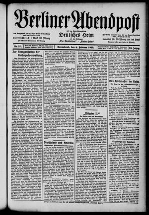 Berliner Abendpost vom 06.02.1909