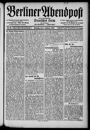 Berliner Abendpost vom 07.02.1909