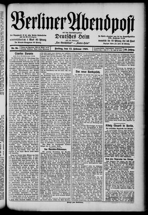 Berliner Abendpost vom 12.02.1909
