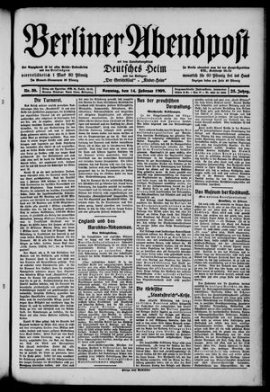 Berliner Abendpost vom 14.02.1909