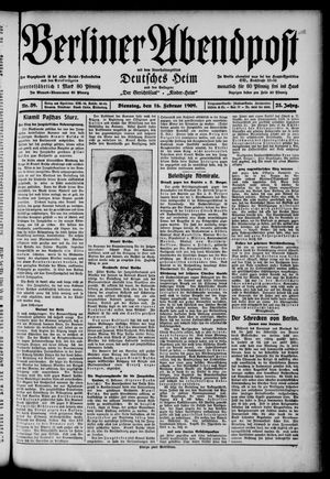 Berliner Abendpost vom 16.02.1909