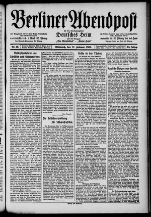 Berliner Abendpost vom 17.02.1909