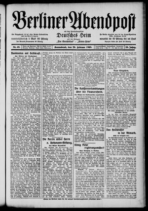 Berliner Abendpost vom 20.02.1909