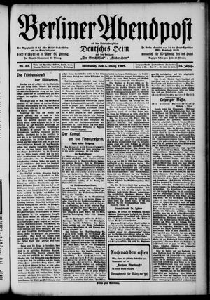 Berliner Abendpost vom 03.03.1909