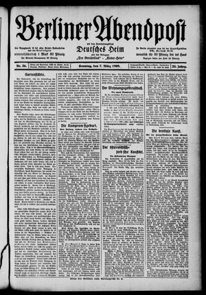 Berliner Abendpost vom 07.03.1909